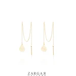 گوشواره بخیه ای گل