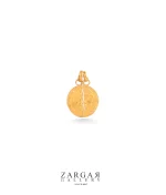 عکس پلاک طلا طرح سکه دو نیم