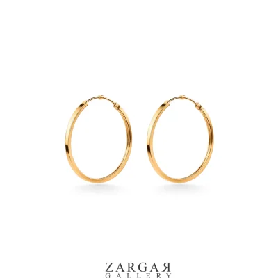 گوشواره طلا حلقه ای ساده